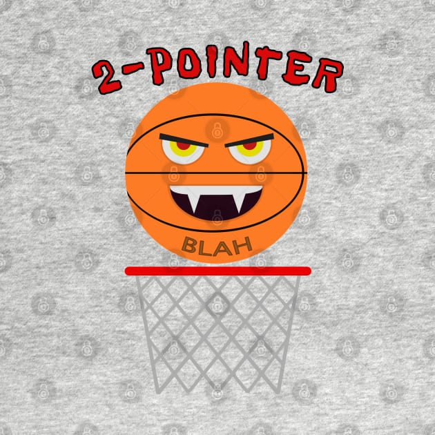 2 Pointer Basketball With Fangs by Scroungin' 4 Catsup